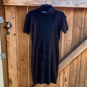 calvin klein • black sweater dress